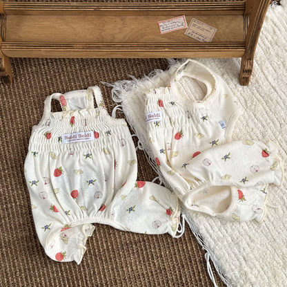 Fruit Print Cotton Pet Romper for Dogs