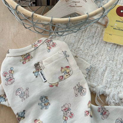 Cartoon Cotton Pet Romper for Small Dogs