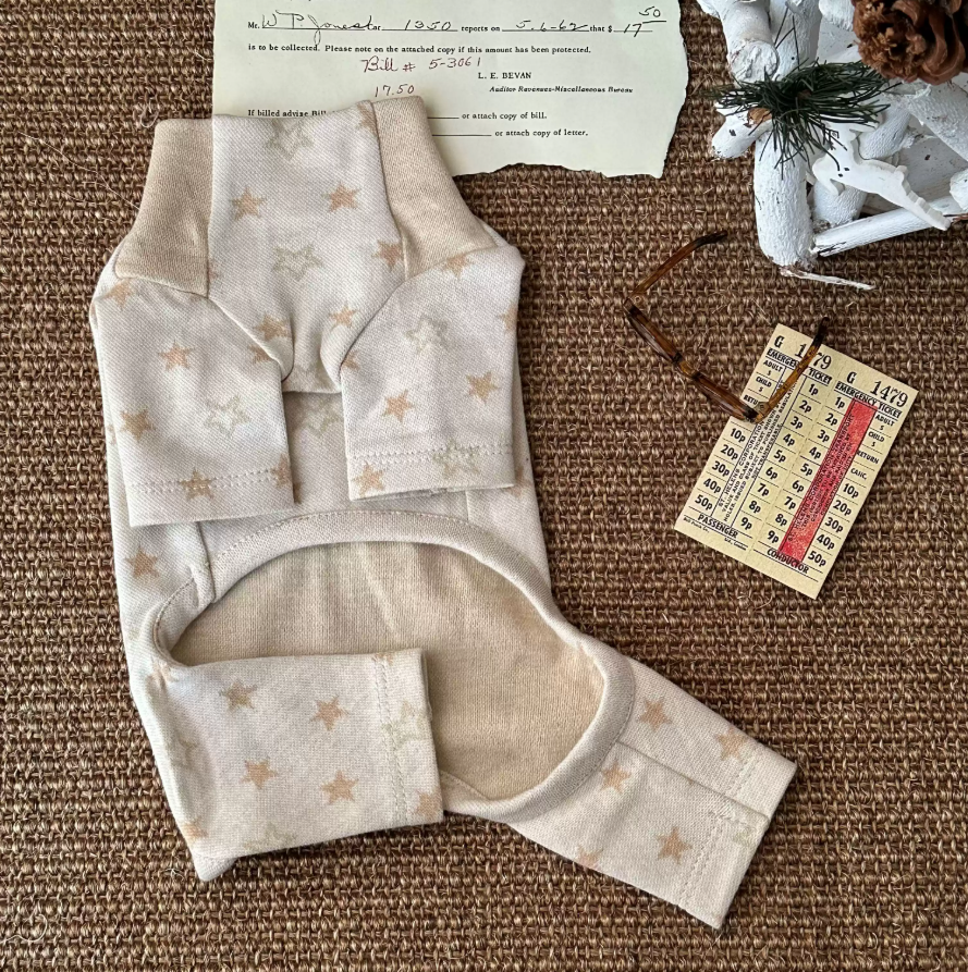 Star Jacquard Cotton Pet Romper for Dogs