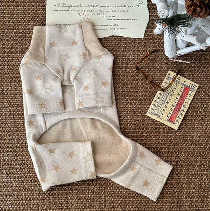 Star Jacquard Cotton Pet Romper for Dogs