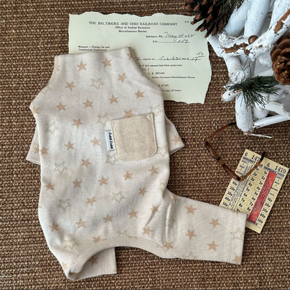 Star Jacquard Cotton Pet Romper for Dogs