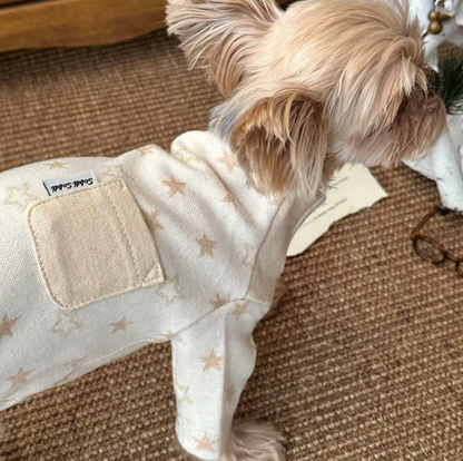 Star Jacquard Cotton Pet Romper for Dogs