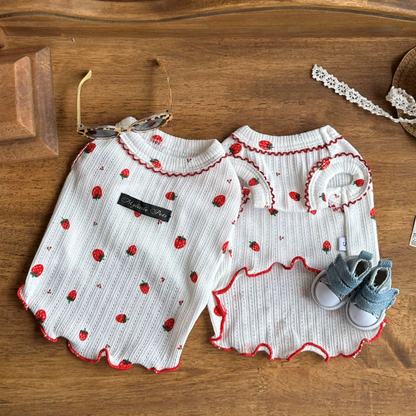Strawberry Lace Cotton Pet Vest for Dogs