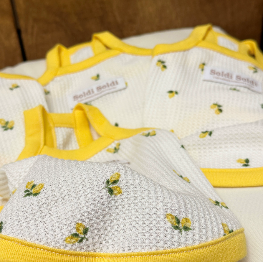 Lemon Waffle Cotton Pet Tank Top for Dogs & Cats