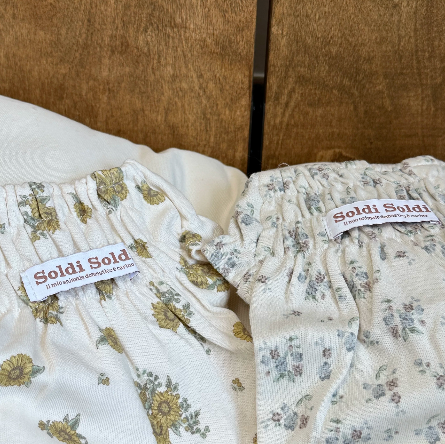 Vintage Sunflower Cotton Pet Blouse for Small Dogs