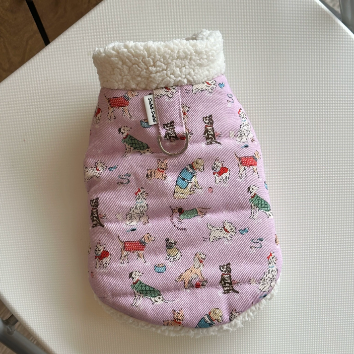 Sherpa Padded Pet Vest with Leash Ring for Dogs & Cats